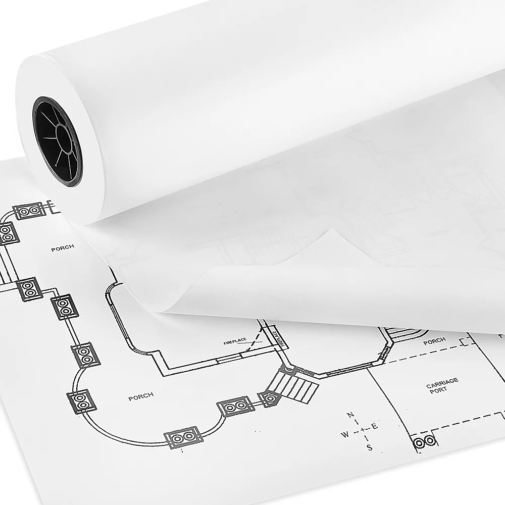 787*1092mm 70gsm 200gsmA4 A3 Folha Grande Rastreamento Desenho Papel Translúcido Papel Rastreador Para Desenho Cad